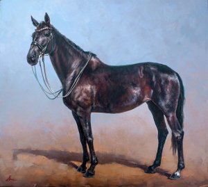 ,,Портрет лошади,, х.м.45х50,2021г.